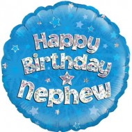Blue Stars Nephew Birthday Balloon